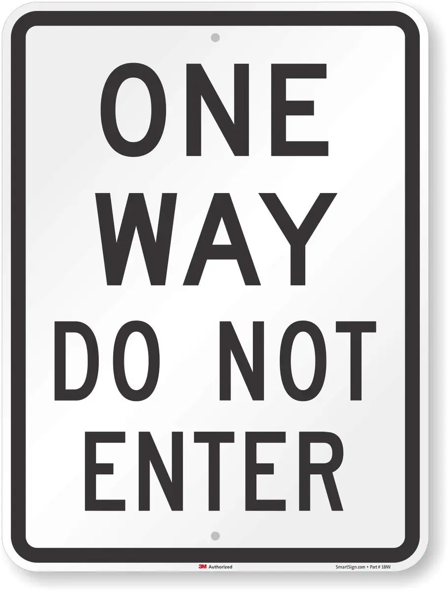 SmartSign Do Not Enter Sign 18" x 24" Aluminum Reflective Sign for Safety (45.72cm x 60.96cm) - main product image