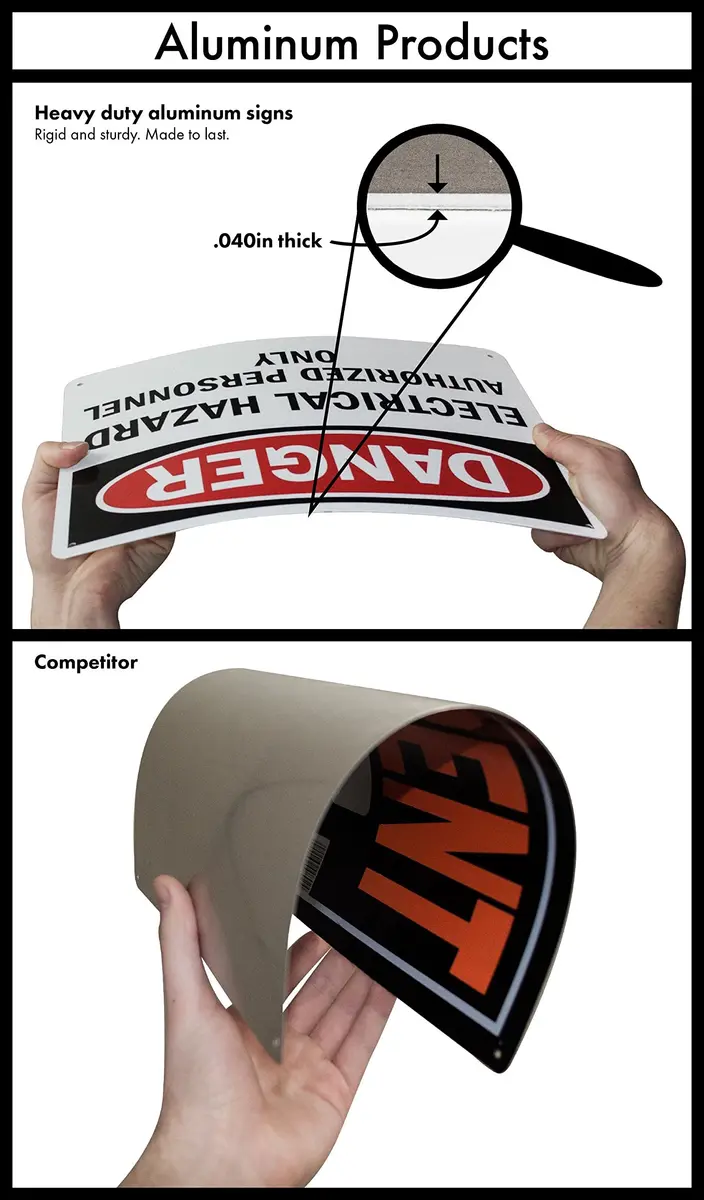 SmartSign Do Not Enter Sign 18" x 24" Aluminum Reflective Sign for Safety (45.72cm x 60.96cm) - view 3