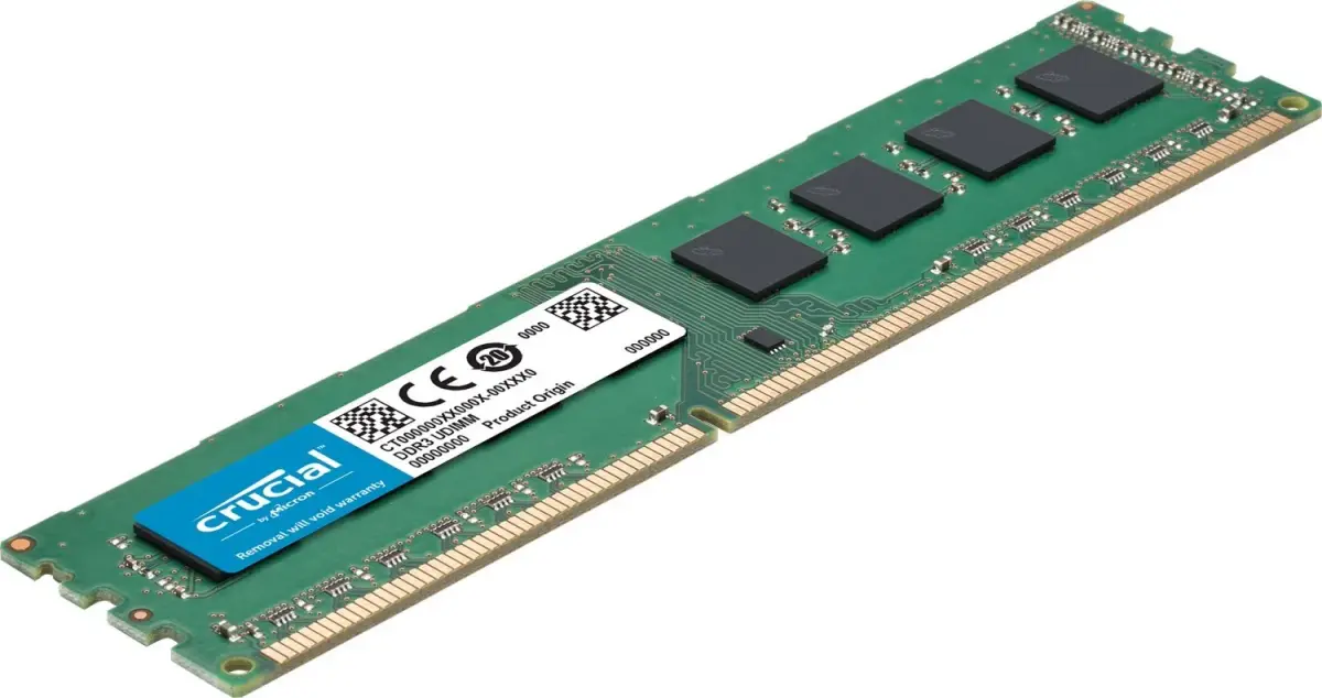 Crucial Technology 8GB Kit (4GBx2) DDR3 PC3-12800 DIMM 1600MHz 1.35V/1.5V 240-Pin UDIMM Desktop Memory CT2K51264BD160BJ - view 2