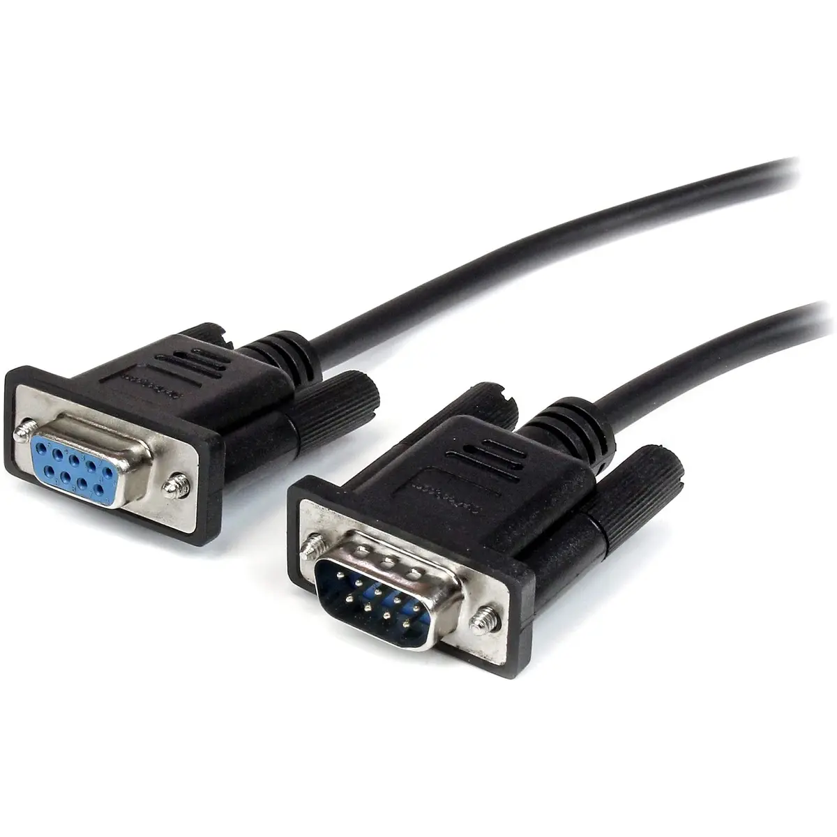 StarTech 1m Black Straight Through DB9 RS232 Serial Cable | Male to Female Extension, Durable, Expert-Designed - main product image