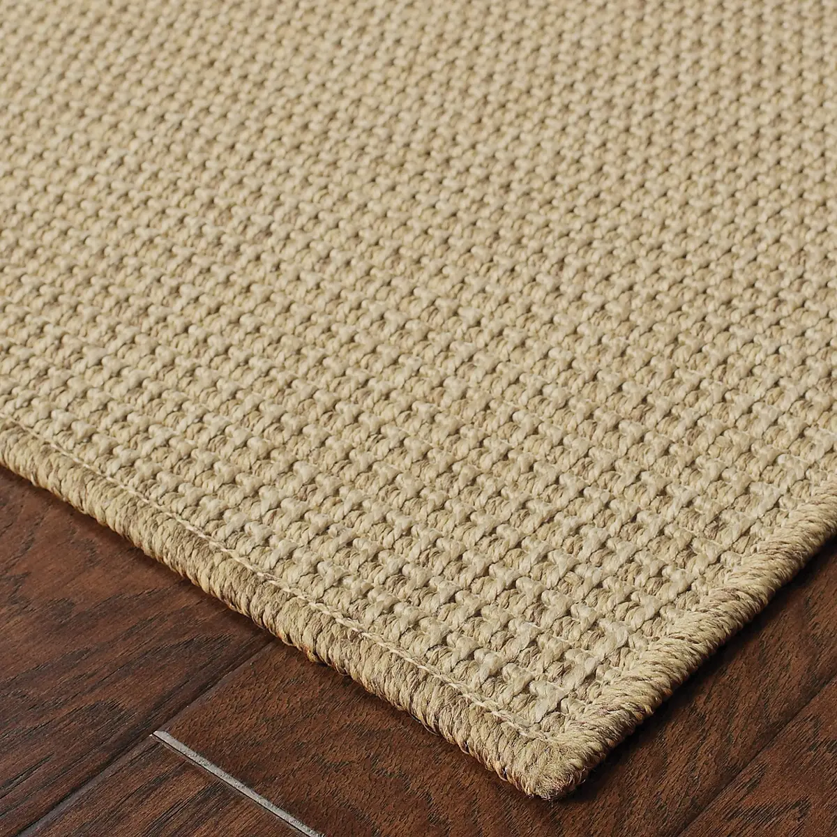 Oriental Weavers Karavia Indoor/Outdoor Rug 7'6" x 5'3" Light Brown | Water & Fade Resistant - view 3