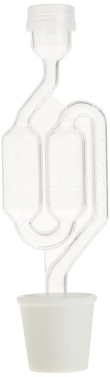 FastRack Twin Bubble Airlock and Carboy Bung 2-Pack | Fermentation Airlocks for Homebrewing Beer, Wine, Mead, and Kombucha - view 4