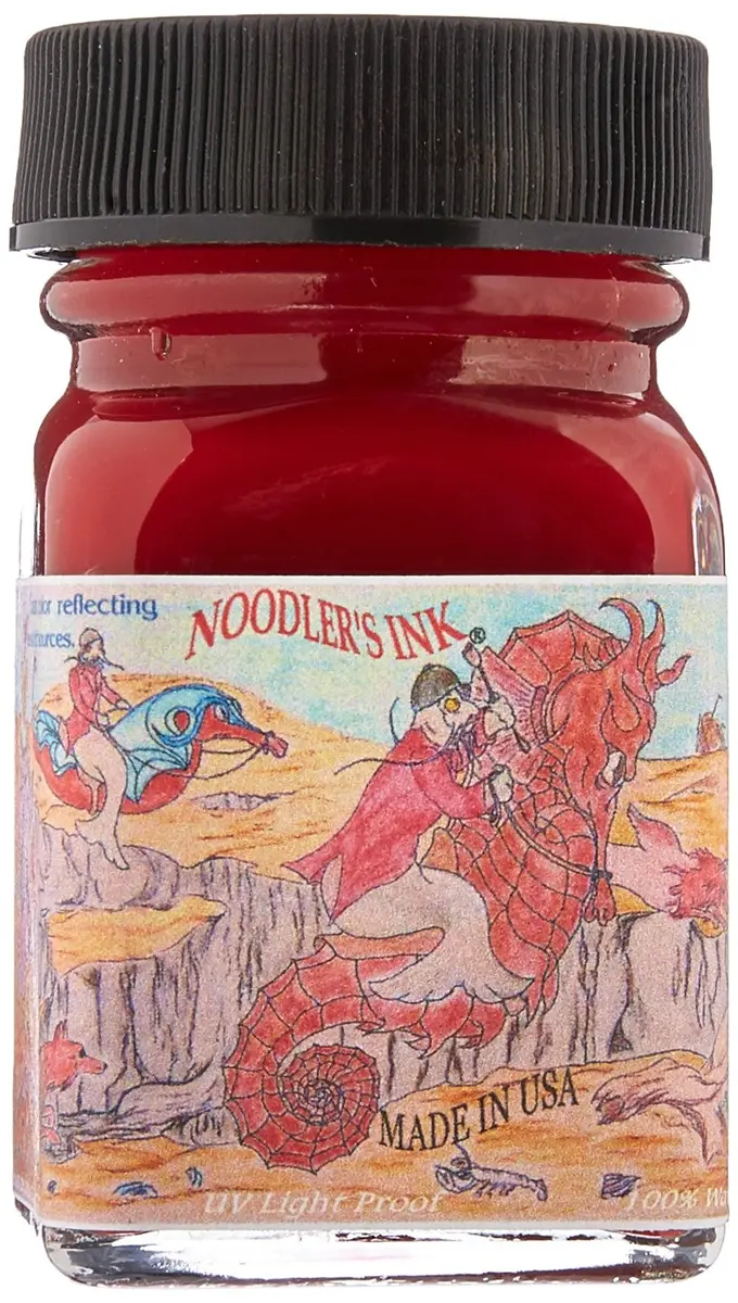 Noodler's Fountain Pen Bottled Ink 1oz | Fox Red Eternal, Archival Quality, USA Made - main product image