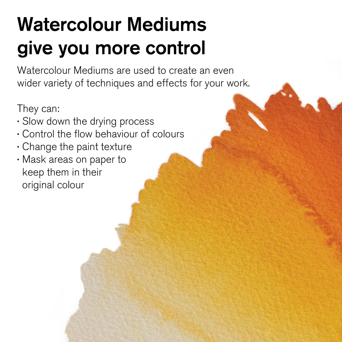 Winsor & Newton Watercolor Medium, Granulation Medium, 75ml Bottle | Enhances Granulation & Texture - view 4