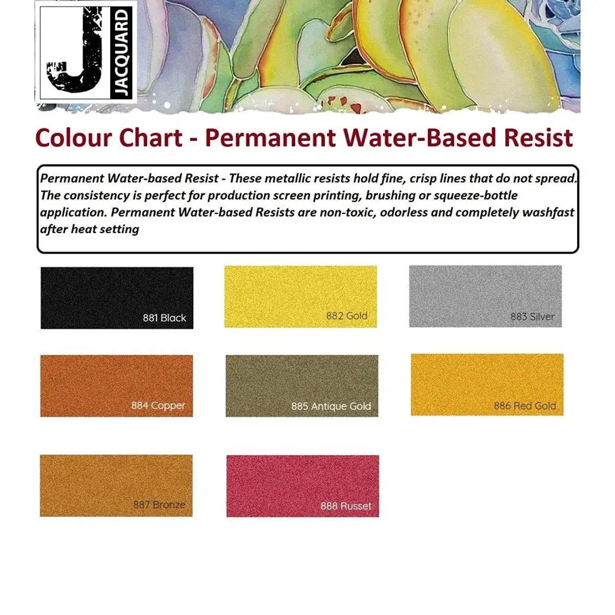 Jacquard Permanent Water-Based Resist Black 66.54ml (2.25 Fl Oz) | For Silk Screening & Fine Lines - view 4