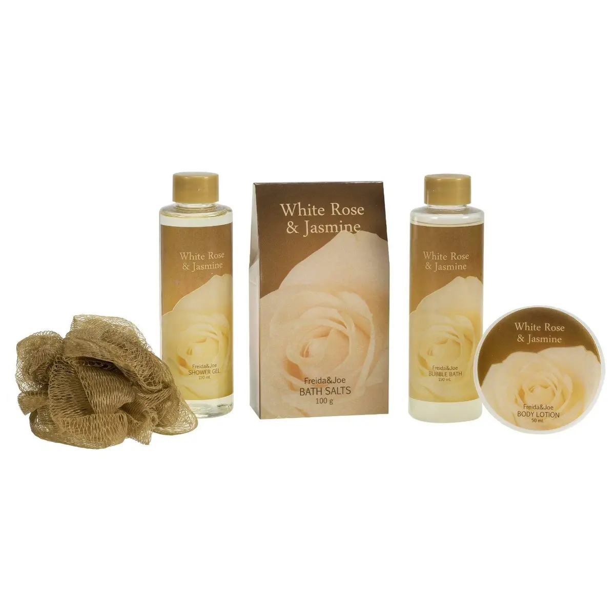 Freida and Joe White Rose Jasmine Spa Set 5 Piece | Luxurious Bath & Body Gift for Women - view 2