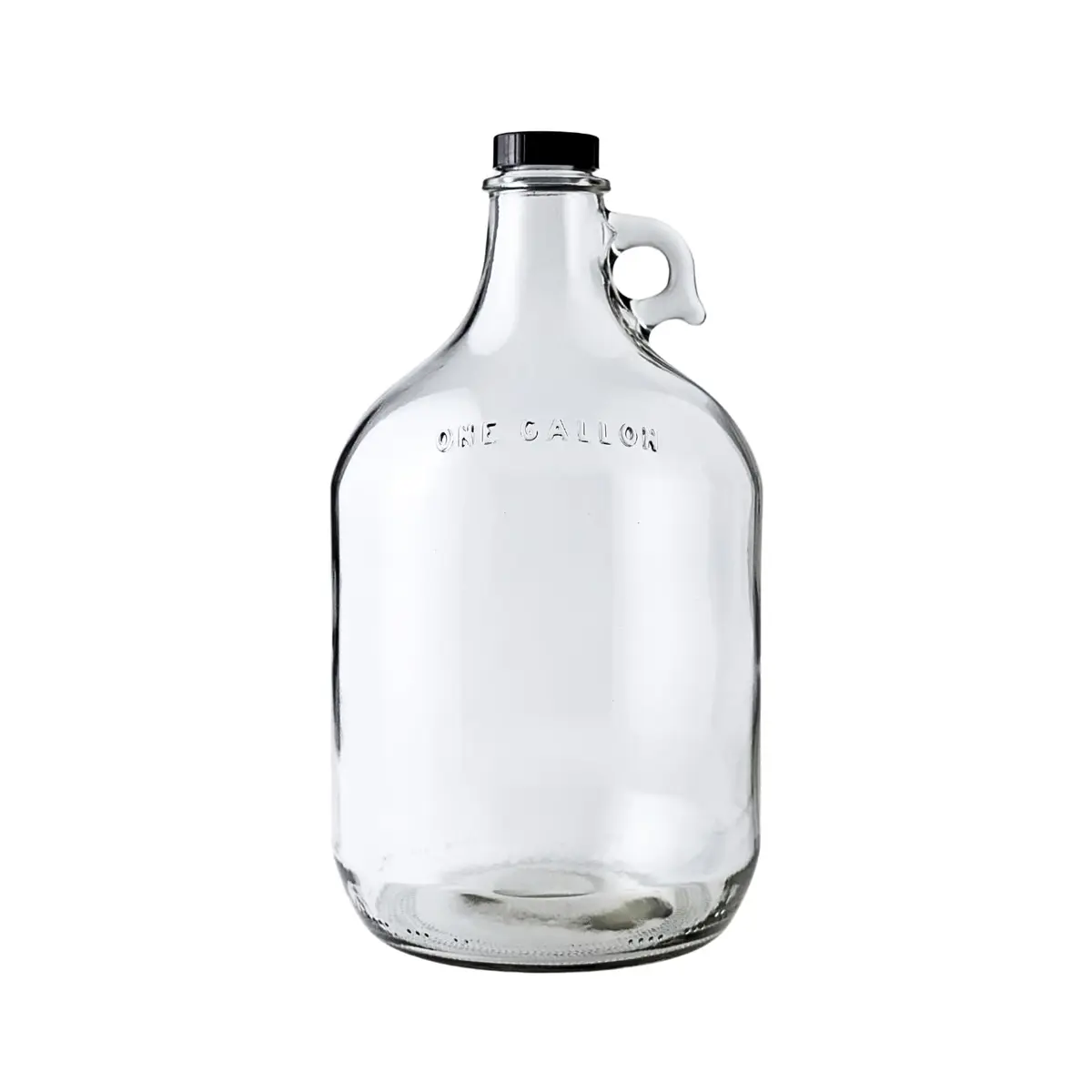 FastRack Glass Water Bottle Includes 38 mm Polyseal Cap 1 gal | Durable, Reusable & Clear - main product image