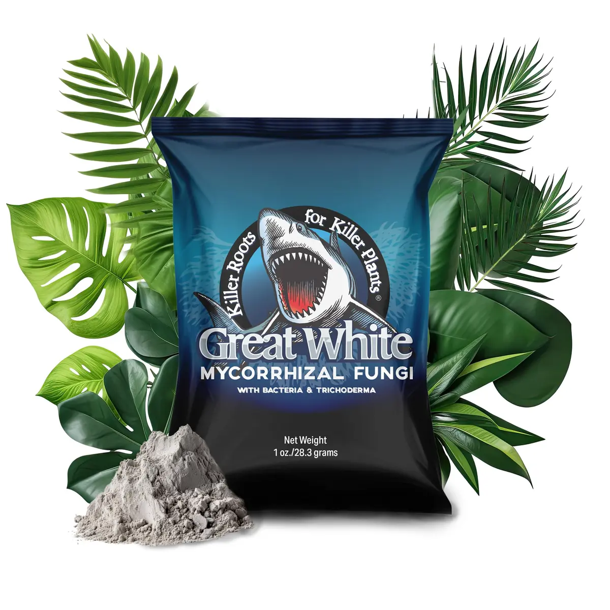 Plant Success Great White Premium Mycorrhizae 1 oz (28.35 g) | Beneficial Bacteria & Trichoderma Root Stimulator - main product image