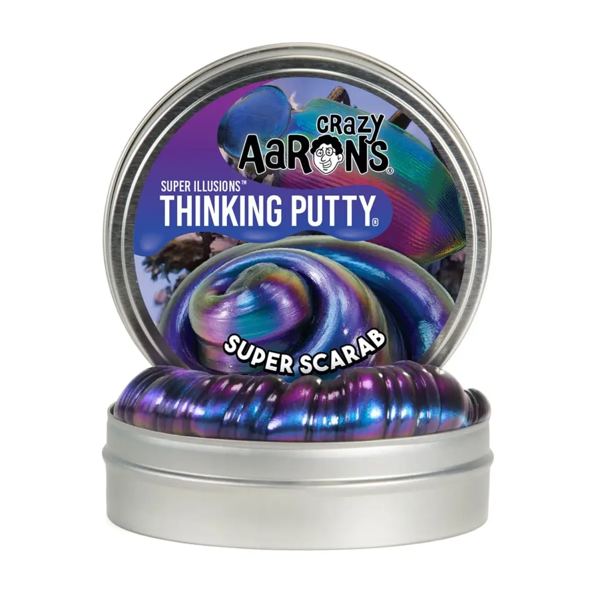 Crazy Aaron's Thinking Putty Super Scarab 96ml (3.2 oz) | Color-Shifting Sensory Toy for Kids and Adults - view 4