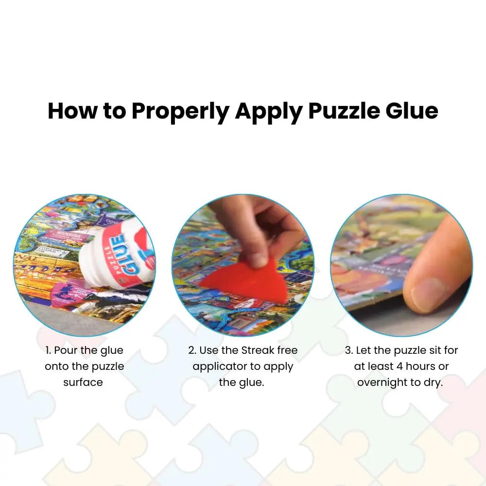 MasterPieces Clear Puzzle Glue 2 Pack 10 fl oz (295 ml) | USA-Imported Adhesive for Jigsaw Puzzles - view 5