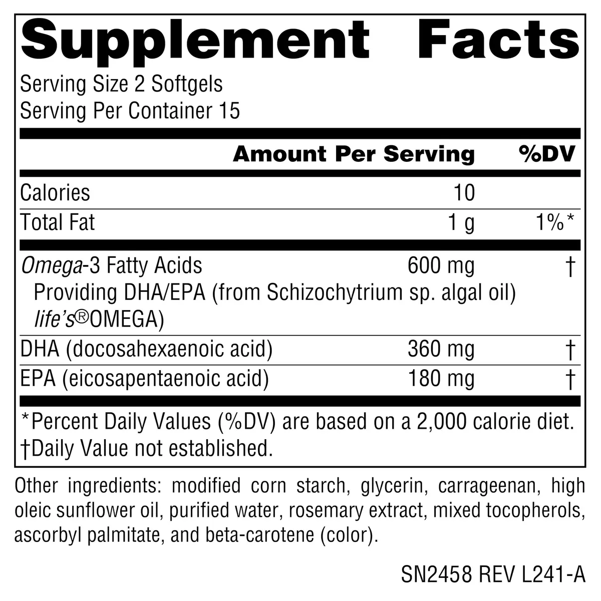 Source Naturals Vegan Omega-3s 300 mg | Vegetarian Fish Oil Alternative (70-120 chars) - view 2