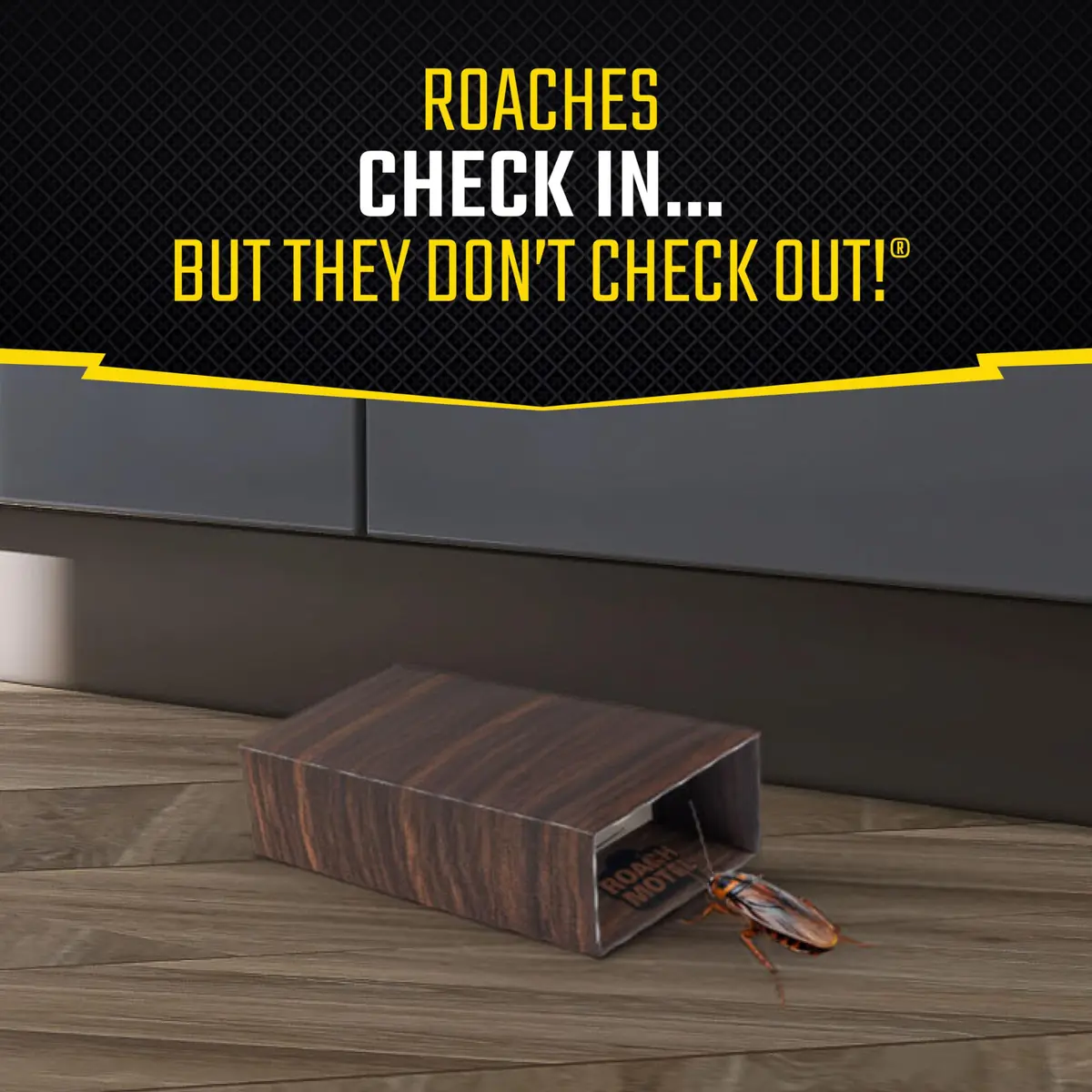 United Industries Roach Motel Traps 2 Count | No Pesticides, Hides Dead Bugs, Up to 4 Months - view 3