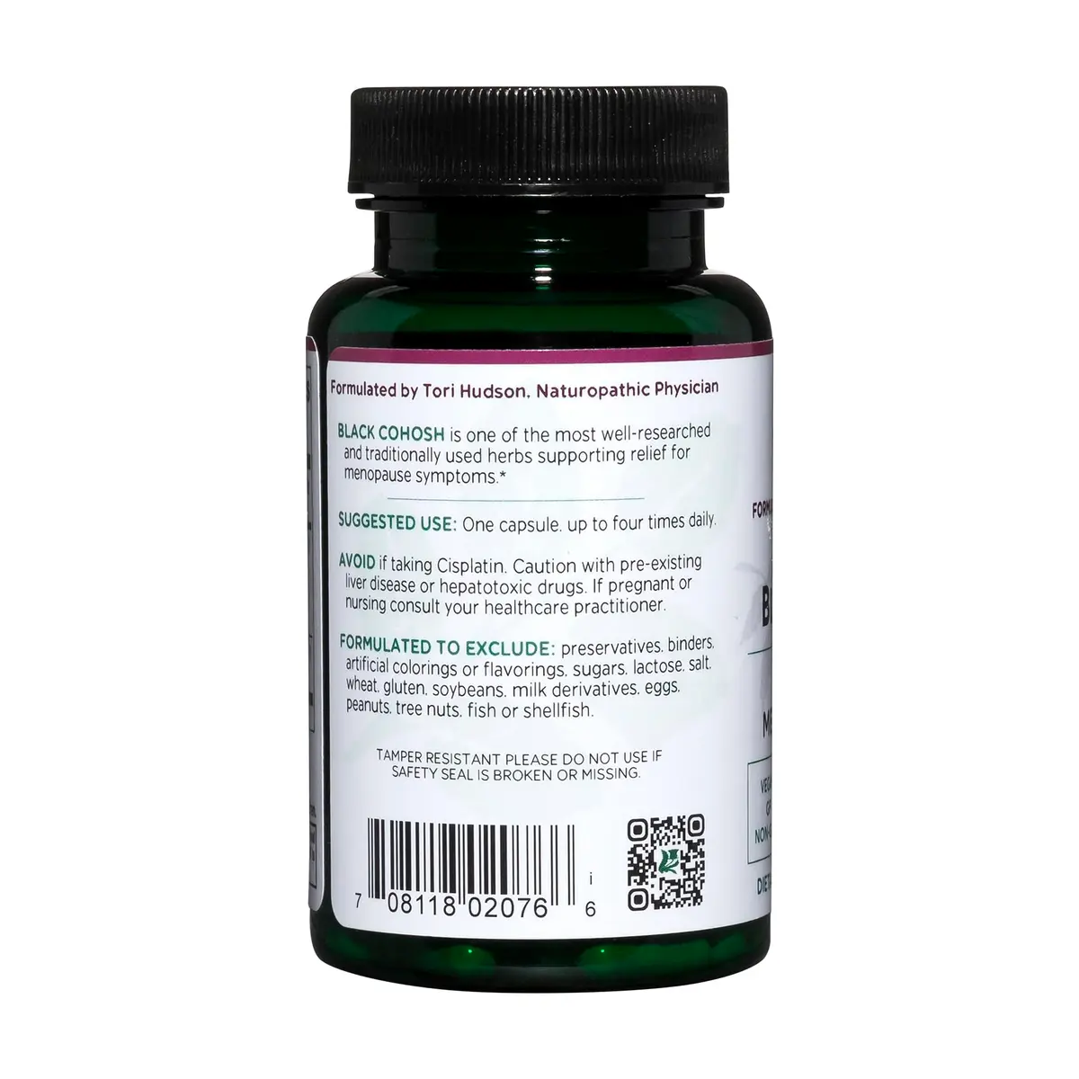 Vitanica Black Cohosh from Root & Rhizome Extract, Vegan, 60 Capsules | Menopause Support for Women - view 3