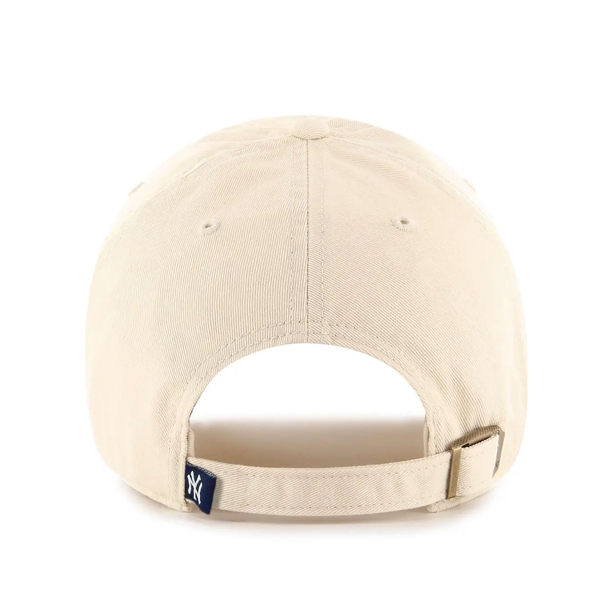 47 MLB New York Yankees Men's Brand Clean Up Cap, Natural, One-Size | Garment Washed Cotton Twill Baseball Hat - view 3