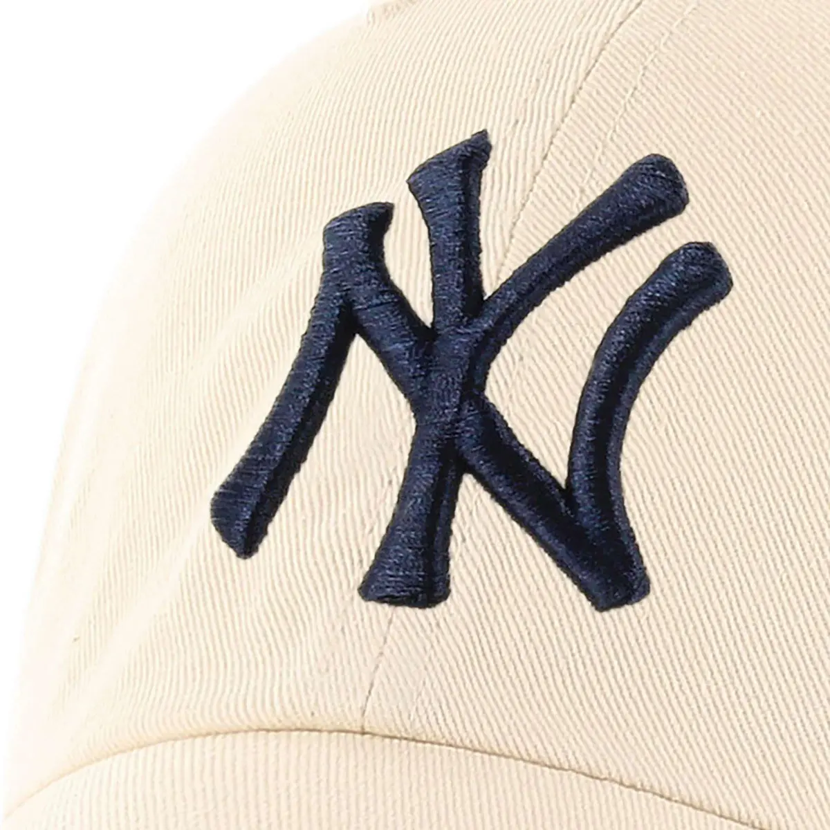47 MLB New York Yankees Men's Brand Clean Up Cap, Natural, One-Size | Garment Washed Cotton Twill Baseball Hat - view 4