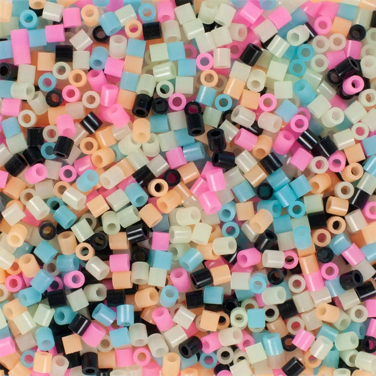 Perler Glow in the Dark Fuse Beads 1000pcs Multicolor | Glow-in-the-Dark Craft Beads for Kids Ages 6+ - view 3