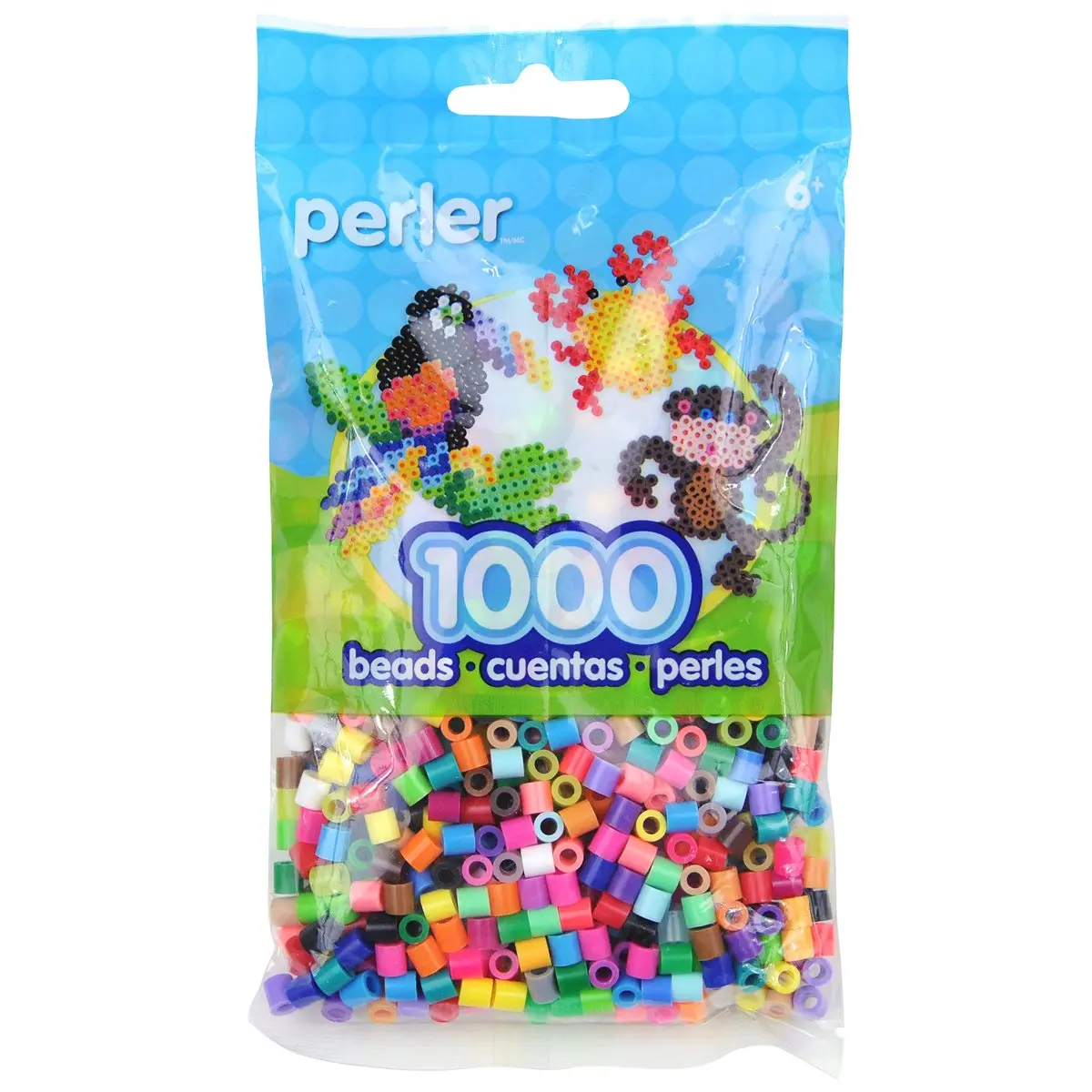 Perler Multicolor Fusion Beads Bright Mix, 1000 pcs (Small) - main product image