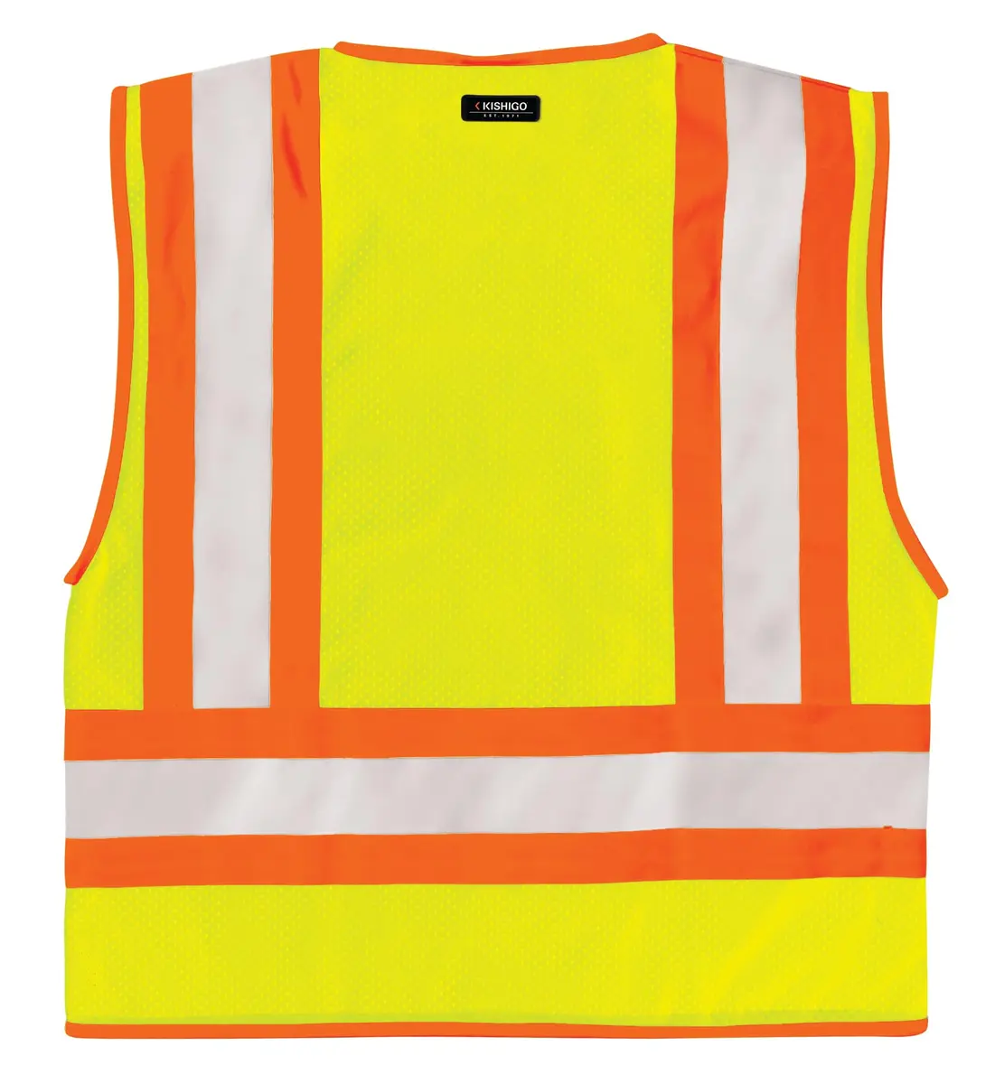 Kishigo High Visibility Reflective Mesh Vest 1055 | ANSI Type R/Class 2, Orange, L - view 3