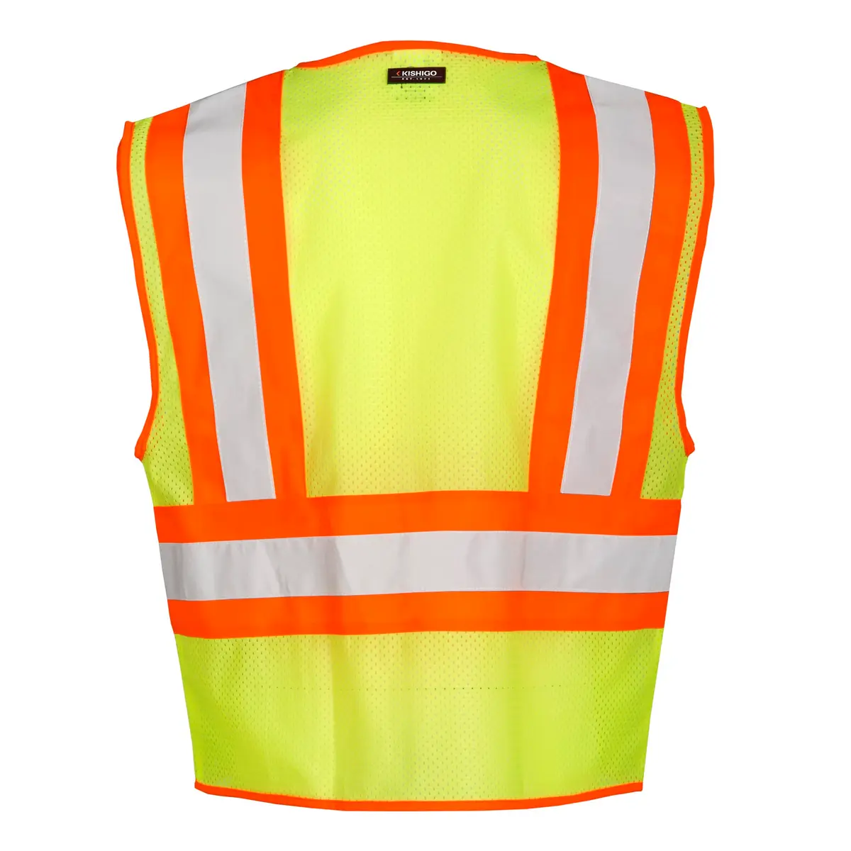 Kishigo High Visibility Reflective Mesh Vest 1055 | ANSI Type R/Class 2, Orange, L - view 4