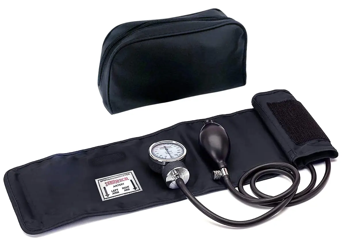 Santamedical Adult Deluxe Aneroid Sphygmomanometer Black | Accurate BP Readings for Confidence - view 2