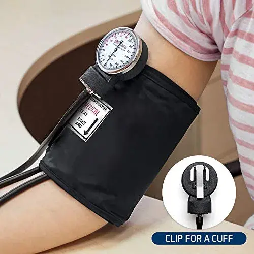 Santamedical Adult Deluxe Aneroid Sphygmomanometer Black | Accurate BP Readings for Confidence - view 3