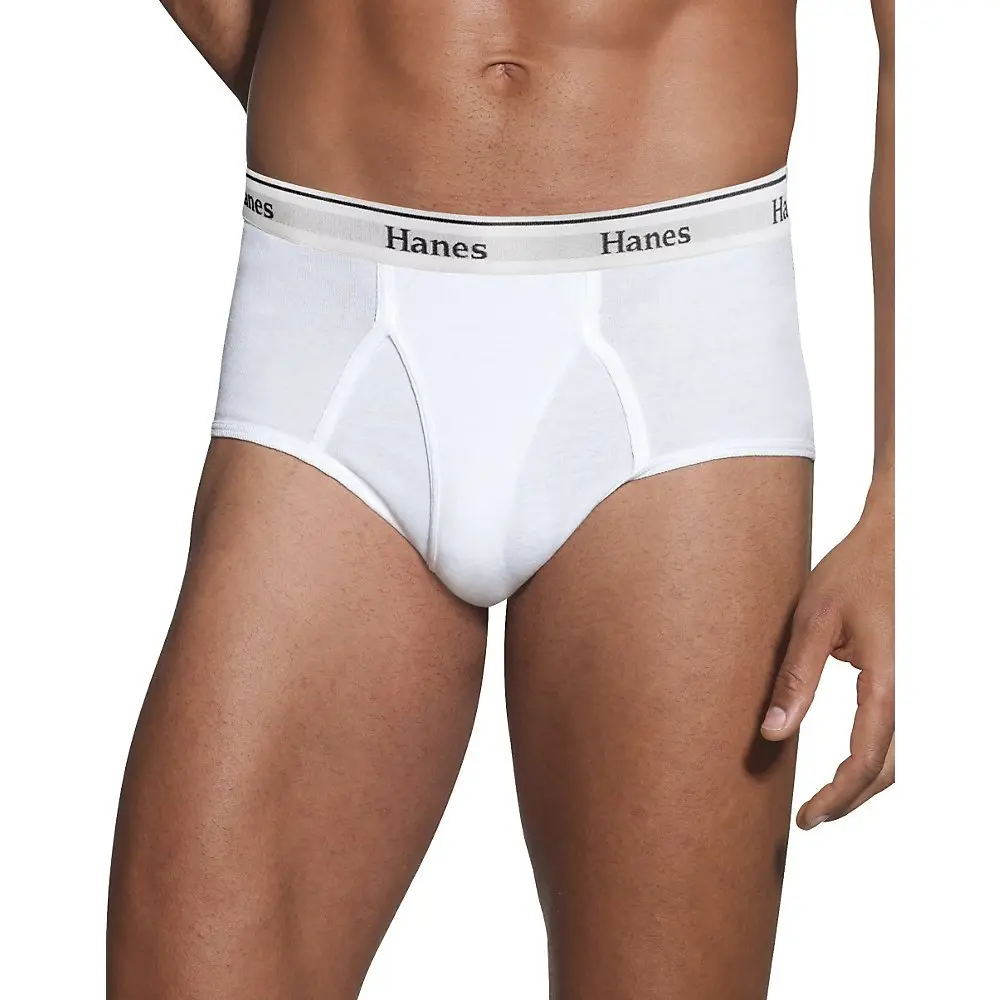 Hanes Ultimate Men's 3-Pack Full-Cut Briefs, White, 4X-Large | Ultra Soft Cotton & Comfort Flex Waistband - main product image