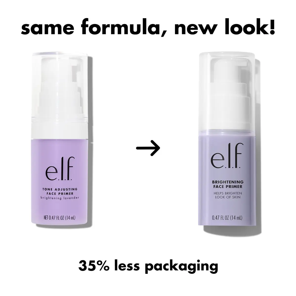 e.l.f. Brightening Lavender Face Primer 0.47 Fl Oz | Neutralizes Tone & Brightens Complexion - view 3