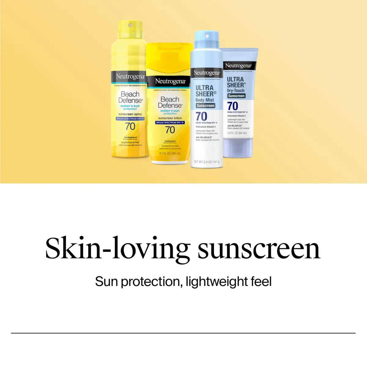 Neutrogena Beach Defense Sunscreen Lotion SPF 70 198ml (6.7 Fl Oz) | Broad Spectrum UVA/UVB Protection - view 6
