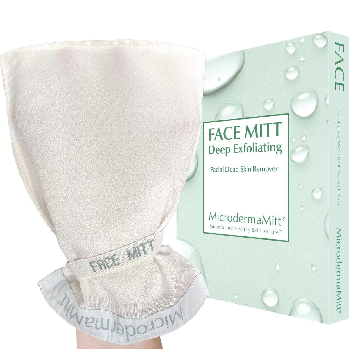 MicrodermaMitt Deep Exfoliating Face Mitt - Turkish Kessa Glove for Gentle Skin Renewal, 1 Count - main product image
