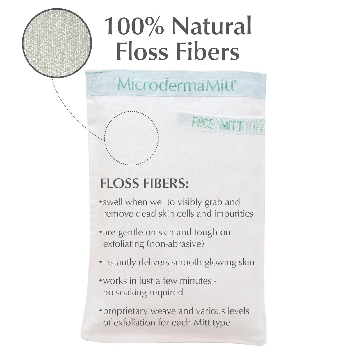 MicrodermaMitt Deep Exfoliating Face Mitt - Turkish Kessa Glove for Gentle Skin Renewal, 1 Count - view 3