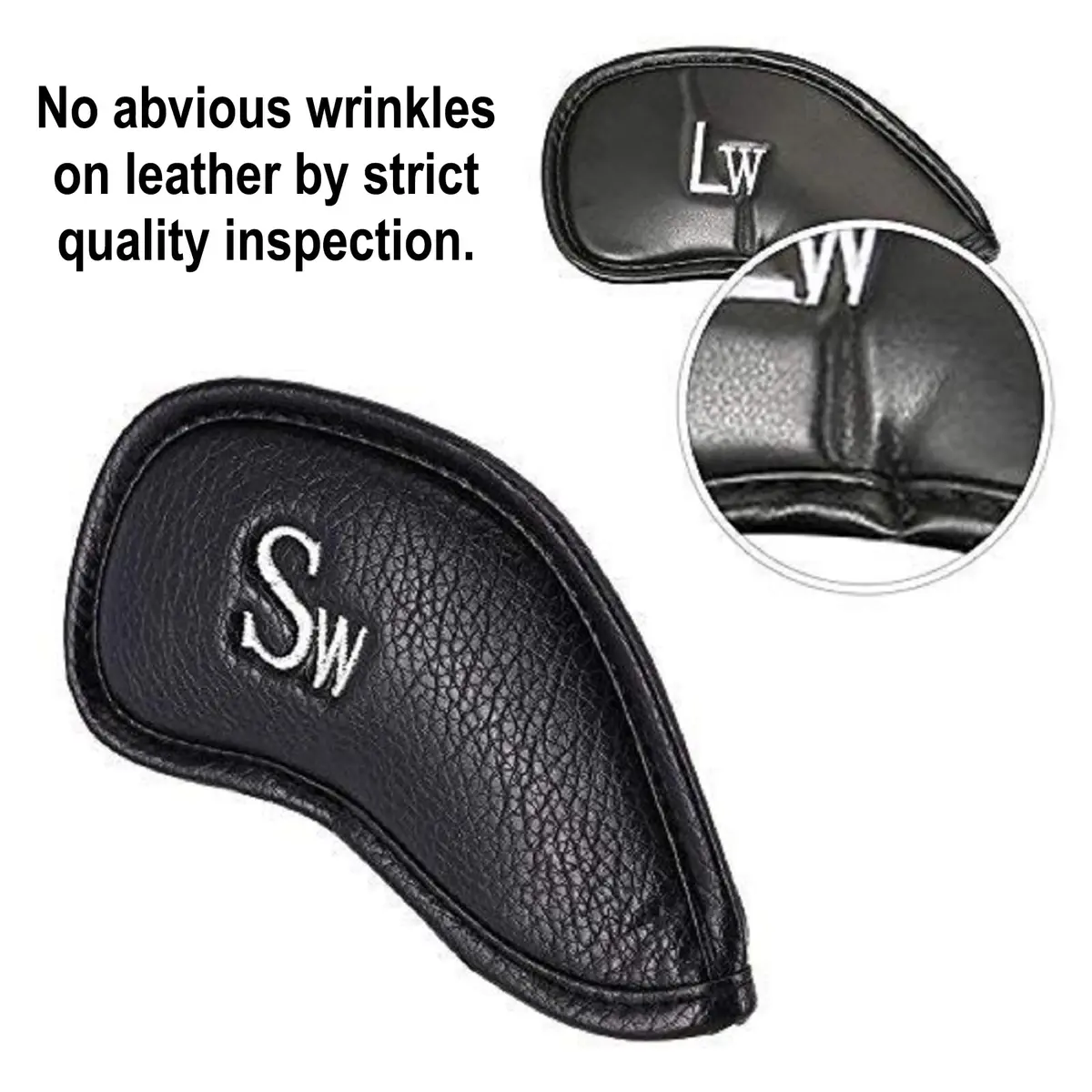CRAFTSMAN GOLF 12pcs Synthetic Leather Iron Head Covers Set Water-proof Oversize | Fits All Brands - view 5