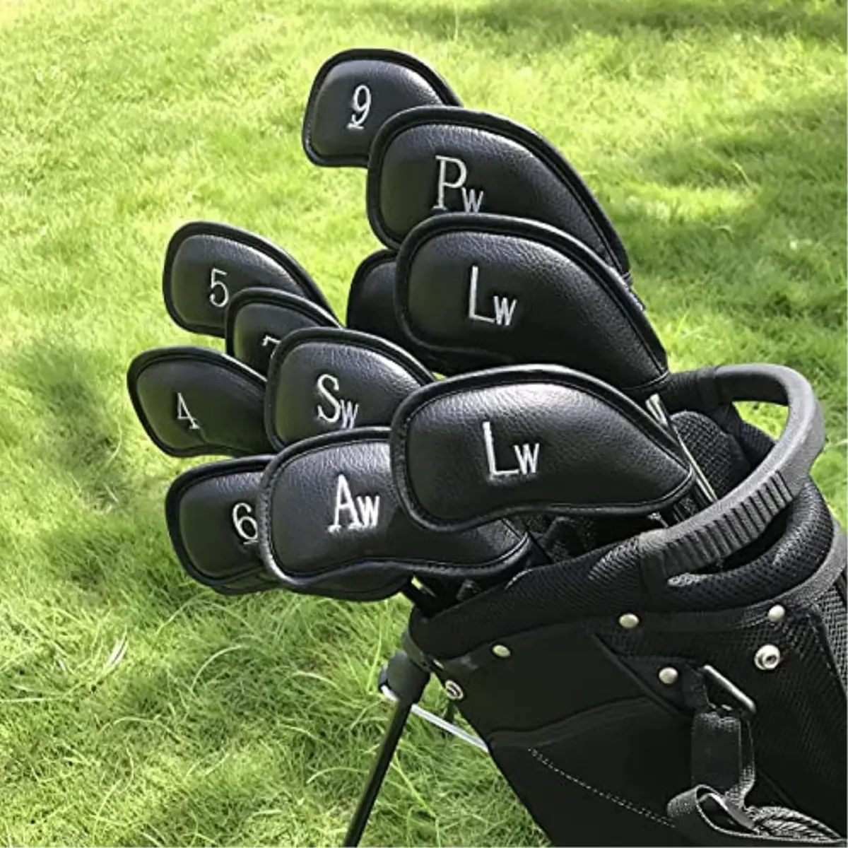 CRAFTSMAN GOLF 12pcs Synthetic Leather Iron Head Covers Set Water-proof Oversize | Fits All Brands - view 2
