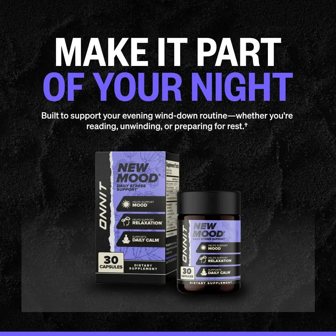 ONNIT New Mood Stress & Sleep Support Supplement with 5-HTP, 30 Count | Mood & Relaxation Aid for Stress & Sleep - view 7