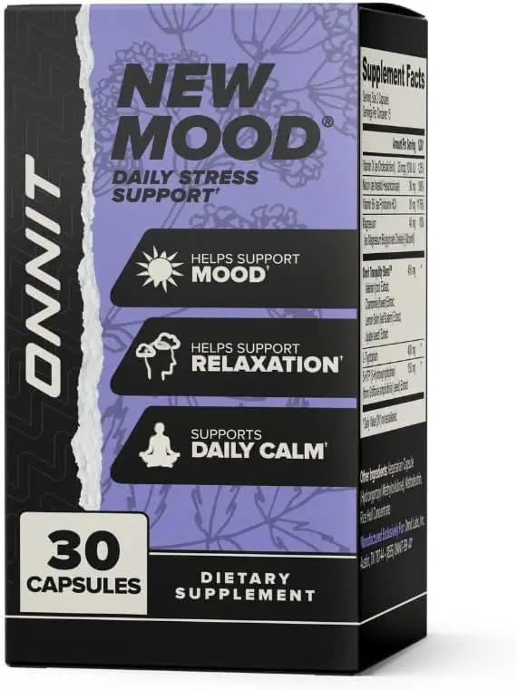 ONNIT New Mood Stress & Sleep Support Supplement with 5-HTP, 30 Count | Mood & Relaxation Aid for Stress & Sleep - view 2