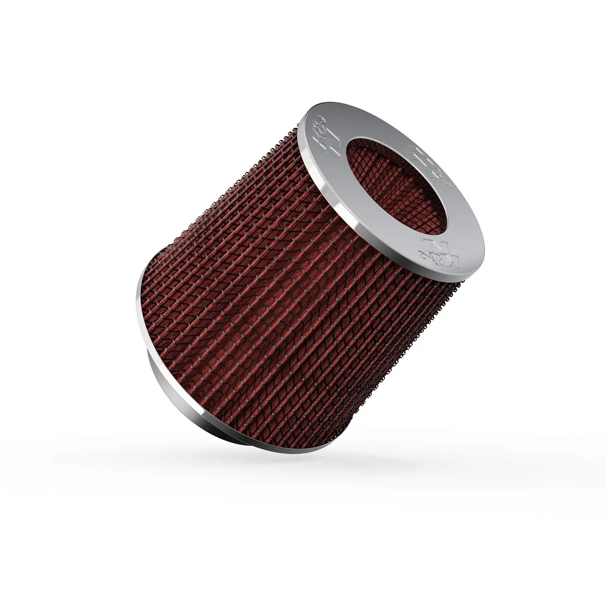 K&N High-Flow Universal Clamp-On Air Filter RG-1001RD | 156 mm (5.5 In) Height, 101.6 mm (4 In) Flange Diameter - main product image