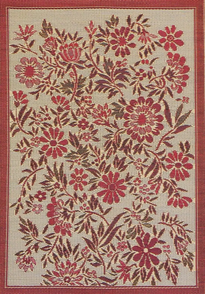 Mad Mats Outdoor Rug, Reversible Plastic Mat for Patio, Porch, Deck, Kitchen & Bath, Wild Flower, 6' x 9' (1.83m x 2.74m) | Fadeproof & Stainproof - main product image