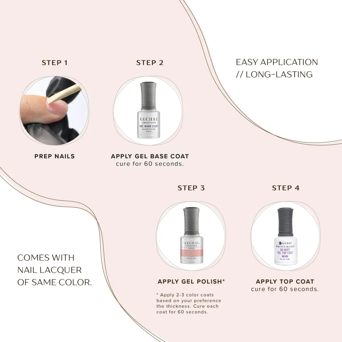 LeChat Perfect Match Gel Polish Aristocrat Royal Purple Cream Finish 15ml (0.5 Fl Oz) | Long-Lasting Chip-Resistant Formula - view 5