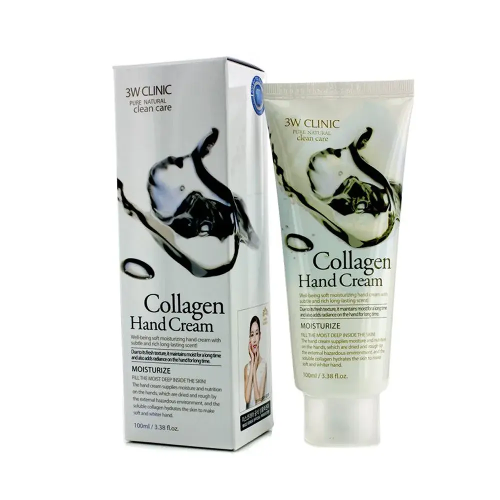 3W Clinic Hand Cream Collagen 100ml (3.38 Fl Oz) | Hydrating & Nutritional Benefits - main product image