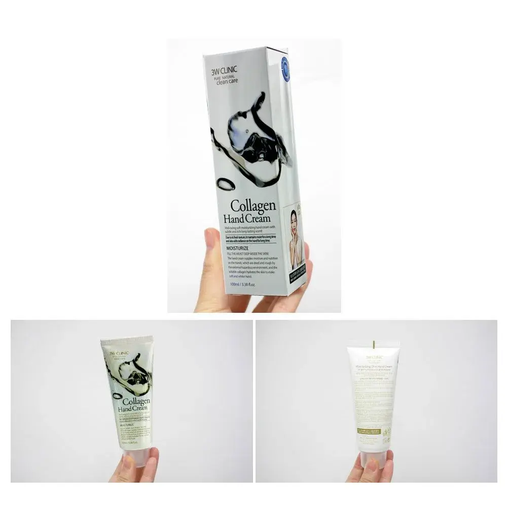 3W Clinic Hand Cream Collagen 100ml (3.38 Fl Oz) | Hydrating & Nutritional Benefits - view 3