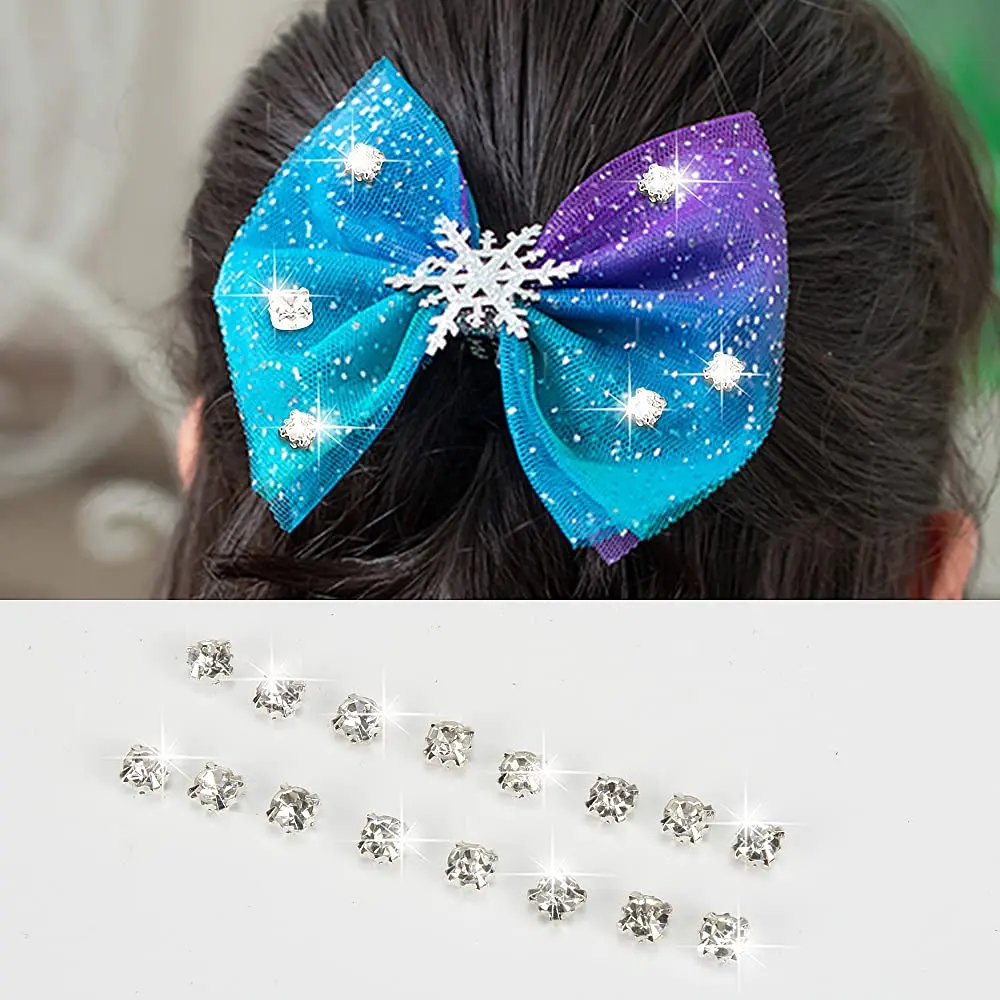 LolliBeads Crystal Ringed Sew-On Rhinestones 4mm (100 Pcs) | AAA Quality Czech Glass with Silver-Plated Brass Base - view 5