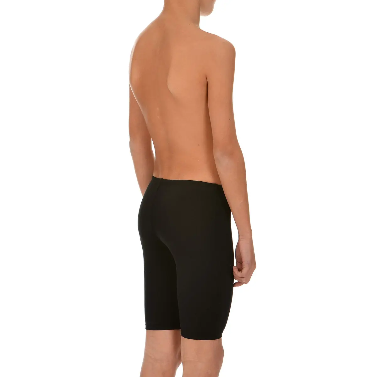 ARENA Boy's Board Swim Jammer MaxLife Knee-Length Swimsuit Black/Metallic Silver | Chlorine & UV Resistant (70-120 chars) - view 2
