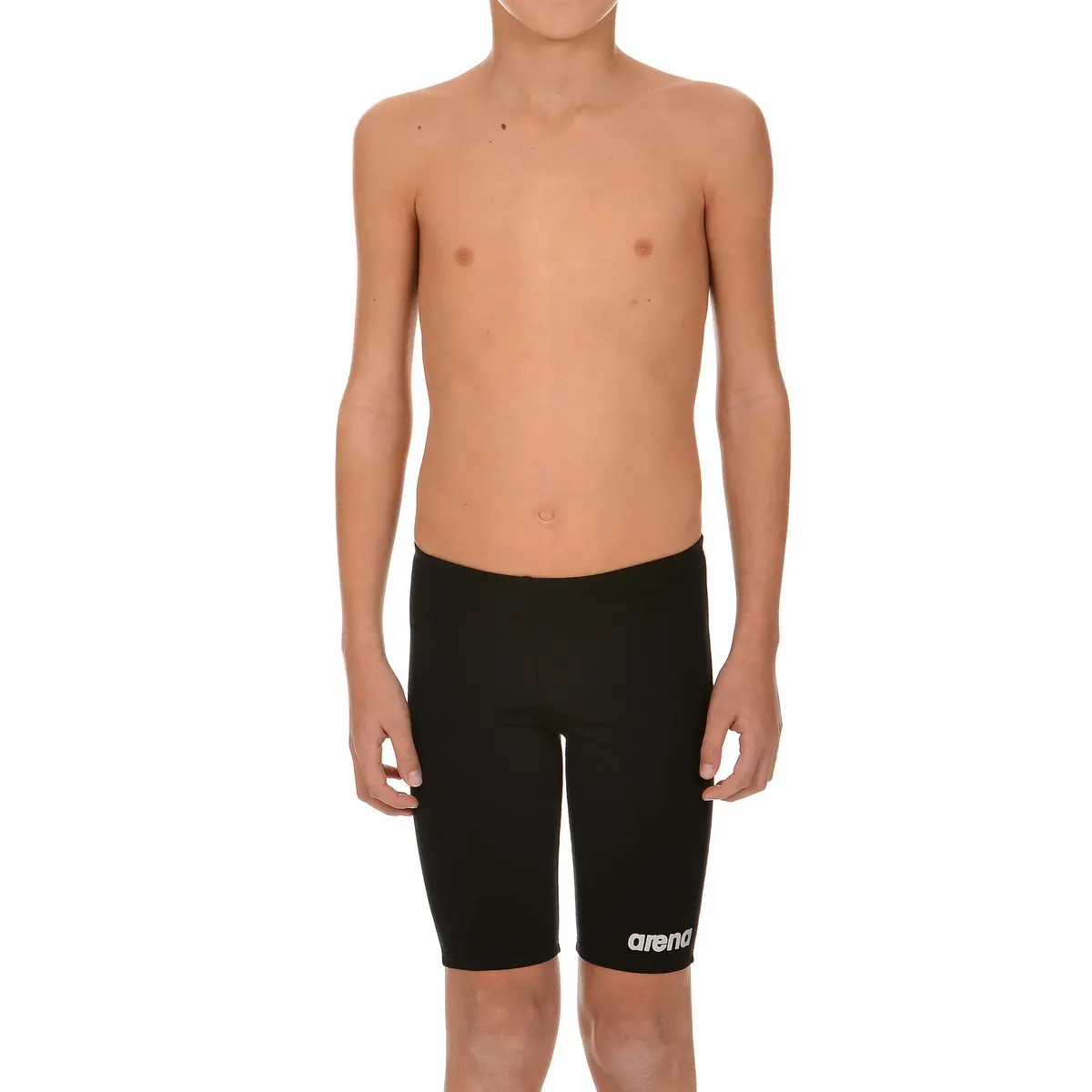 ARENA Boy's Board Swim Jammer MaxLife Knee-Length Swimsuit Black/Metallic Silver | Chlorine & UV Resistant (70-120 chars) - view 3