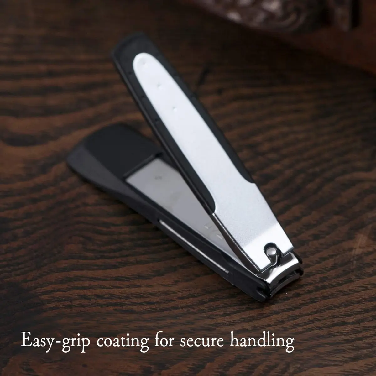 KAI Japanese Nail Clippers with Side Nail File | Made in Japan, Stainless Steel, Heavyweight - view 4
