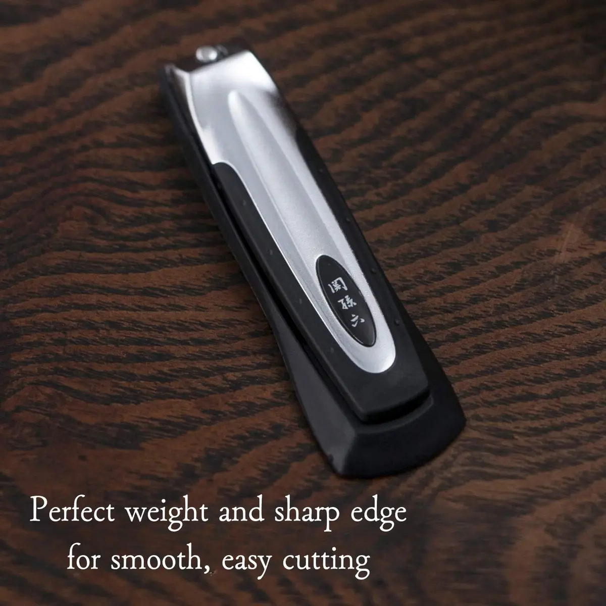 KAI Japanese Nail Clippers with Side Nail File | Made in Japan, Stainless Steel, Heavyweight - view 3