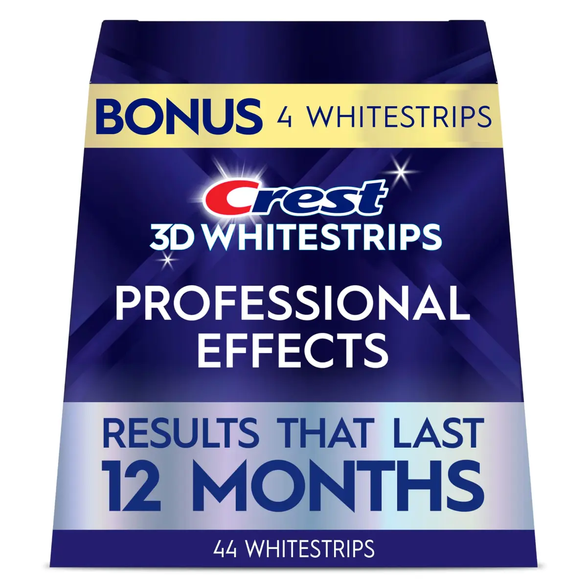 Crest 3D Whitestrips Professional Effects Teeth Whitening Kit 44 Strips (22 Treatments) | Dentist Recommended - main product image