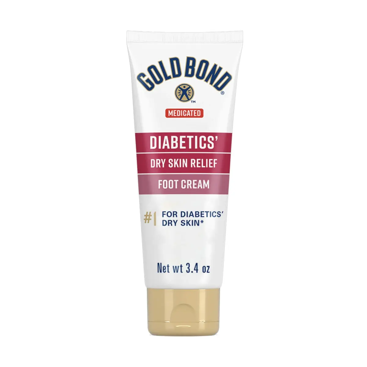 Gold Bond Diabetic Foot Cream 96.4g (3.4 Oz) | Medicated Skin Protectant for Dry Feet - main product image