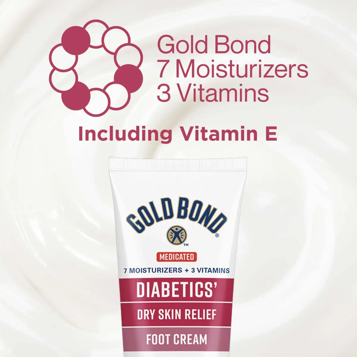 Gold Bond Diabetic Foot Cream 96.4g (3.4 Oz) | Medicated Skin Protectant for Dry Feet - view 5