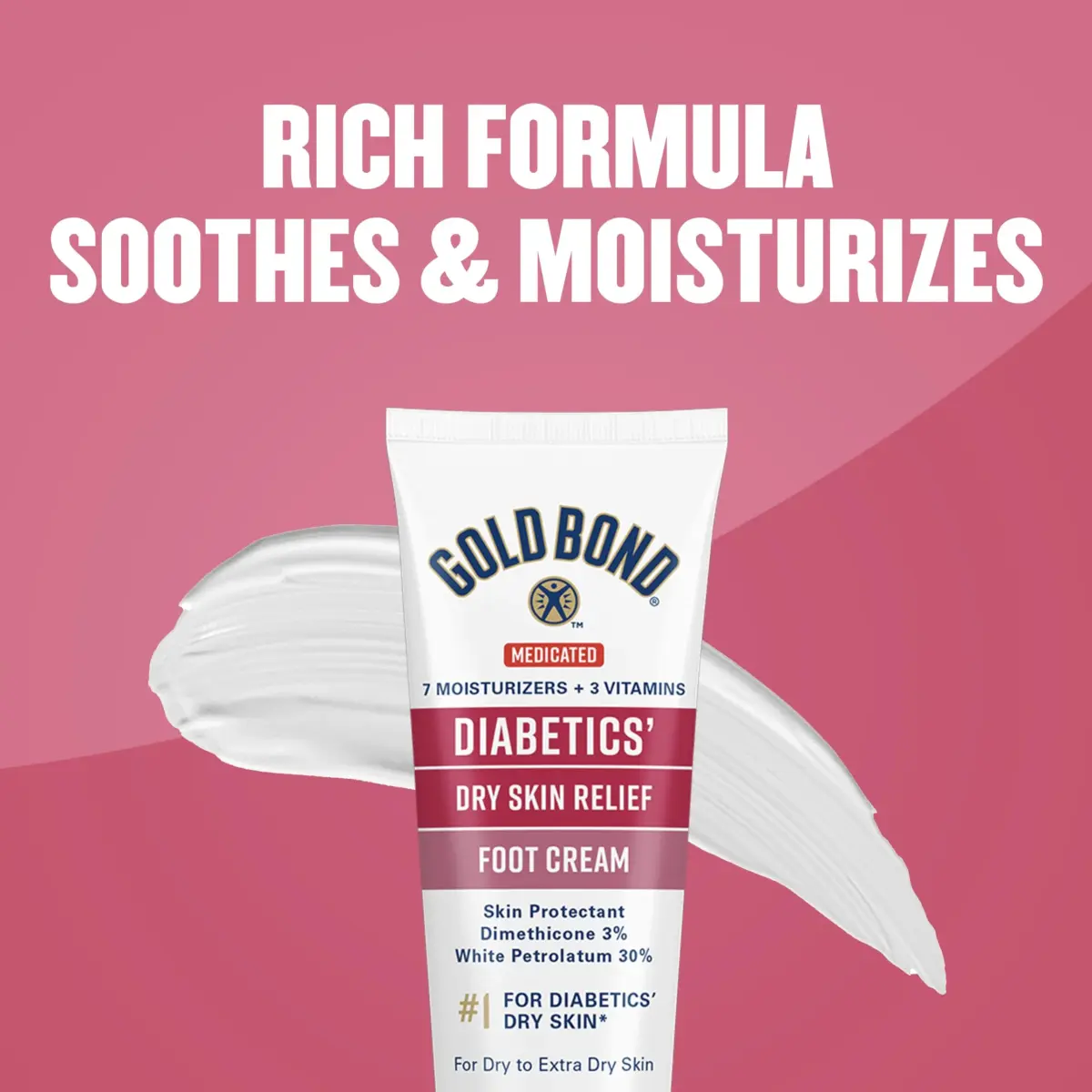 Gold Bond Diabetic Foot Cream 96.4g (3.4 Oz) | Medicated Skin Protectant for Dry Feet - view 9