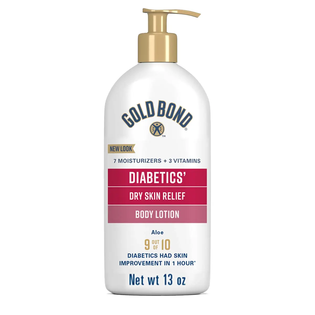 Gold Bond Diabetics' Dry Skin Relief Body Lotion 380ml (13 Fl Oz) | Dermatologist Tested for Dry Skin - main product image