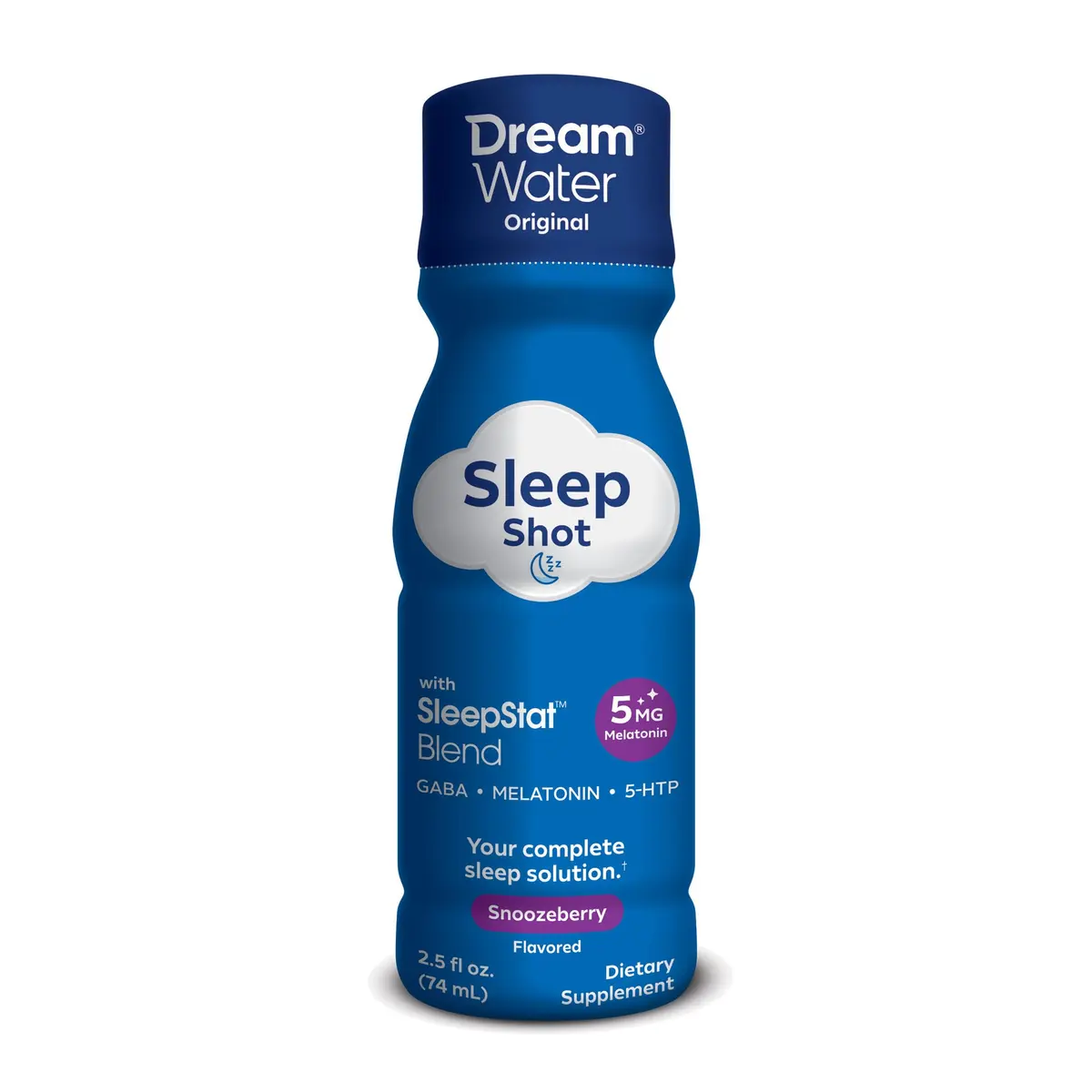 Dream Water Sleep Aid Supplement Drink; Melatonin 5mg, GABA, 5-HTP; Zero Sugar, Natural Flavors, No Added Colors, 2.5 oz Liquid Sleep Shots, Snoozeberry, 4-Count | Supports restful sleep - view 4